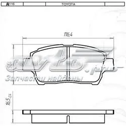 Передние тормозные колодки D116E Dafmi