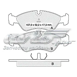 Передние тормозные колодки D433E Dafmi
