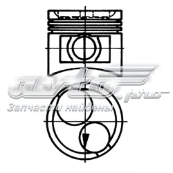 Поршня на 1 цилиндр, STD Опель Кадет D