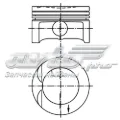 Поршень на 1 цилиндр KOLBENSCHMIDT 99438600