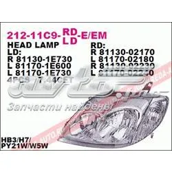 Левая фара 21211C9LLDE Depo/Loro/Abakus