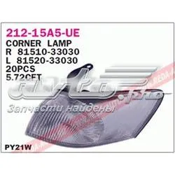 Левый фонарь указателя поворота Тойота Камри IV