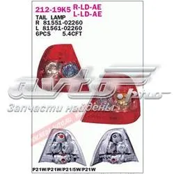 Задний фонарь 21219K5RLDAE Depo/Loro/Abakus