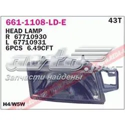 Левая фара 6611108LLDE Depo/Loro/Abakus