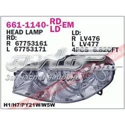 Правая фара 6611140RLDEM Depo/Loro/Abakus