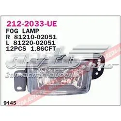 Фара противотуманная левая 2122033LUE Depo/Loro/Abakus