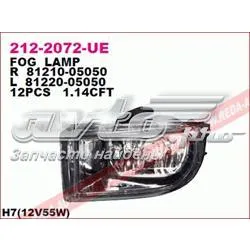 Фара противотуманная левая 2122072LUE Depo/Loro/Abakus