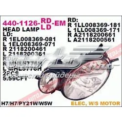 Левая фара 4401126LLDEM Depo/Loro/Abakus
