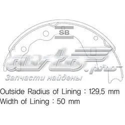 Задние барабанные колодки SA044 Sangsin