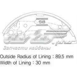 Задние барабанные колодки SA096 Sangsin
