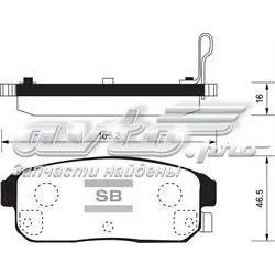 Задние тормозные колодки SP1163 Sangsin