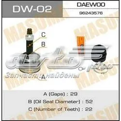 ШРУС внутренний DW02 Masuma