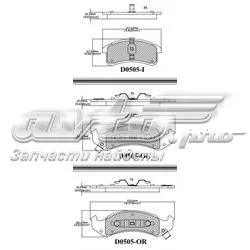 Передние тормозные колодки MKD505 Friction Master