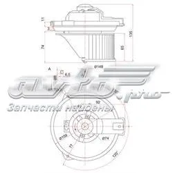 Вентилятор печки ST8710312030 SAT