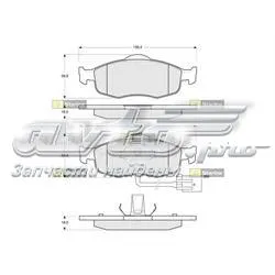 Передние тормозные колодки BDS105 Starline