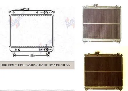 Радиатор 1770060A12 Suzuki