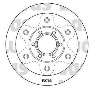 Передние тормозные диски 1908772 Iveco