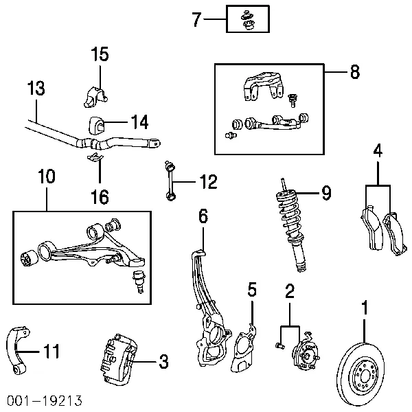 Амортизатор передний Cadillac SRX 