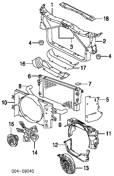 Радиатор 52028816AC Chrysler