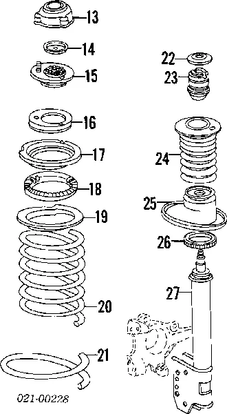 Передняя пружина 60541189 Fiat/Alfa/Lancia