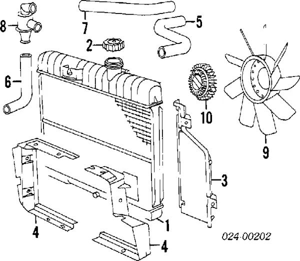 Крыльчатка радиатора охлаждения 11521719267 BMW