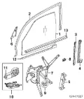 Мотор стеклоподъемника двери передней левой BMW 67628360978