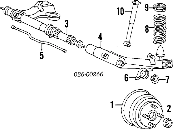 Подшипник задней ступицы MB584761 Chrysler