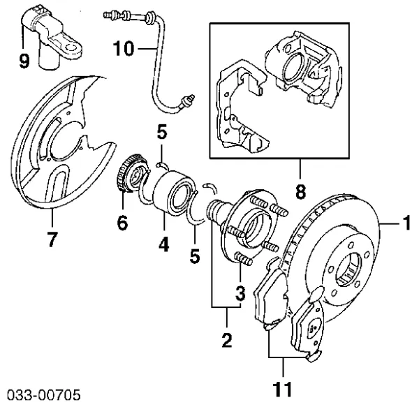 Шланг тормозной передний SL5035 Shafer