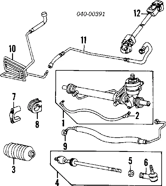 Тяга рулевая в сборе 94434703323 Porsche