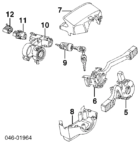Левый подрулевой переключатель 7D0953513C01C VAG