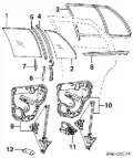 Мотор стеклоподъемника двери задней правой VAG 1J4959812C013