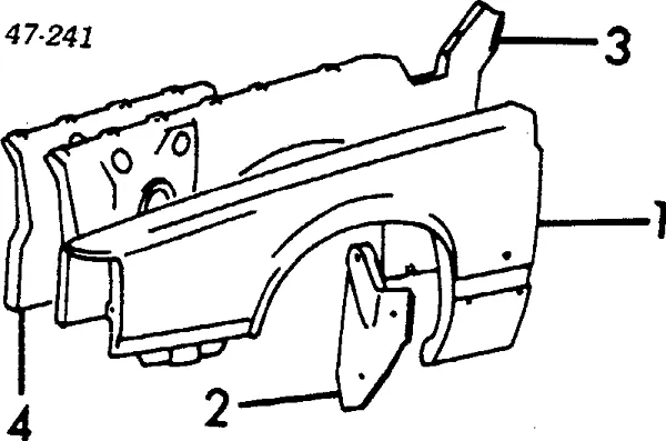 Крыло переднее левое Volvo 740 744
