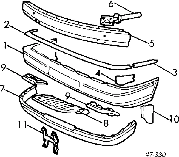 Бампер передний Volvo 9139336