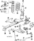 Цапфа передняя левая Volvo V70 LV