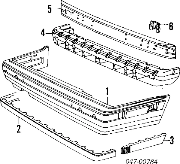Усилитель заднего бампера Volvo 850 LS
