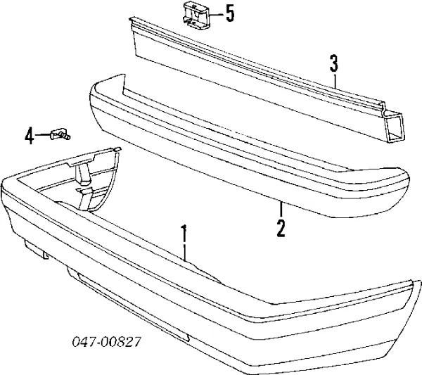 Задний бампер Volvo 850 LS