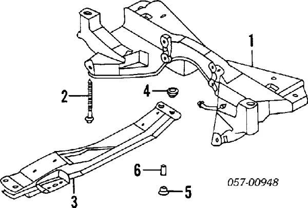 Балка крепления двигателя MR103245 Chrysler