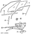 Мотор стеклоподъемника двери передней левой LAND ROVER 130821317