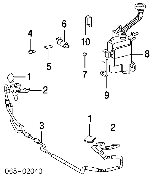 Накладка форсунки омывателя фары передней TQ25233 Tqparts