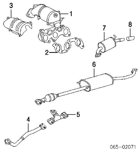 Выхлоп задний Lexus RX 330/350 внедорожник (U3) (2003 - 2008) цена, от
