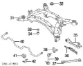 Сайлентблок задней балки NISSAN 55476AR002