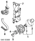 Крышка генератора задняя VAG 038903193F