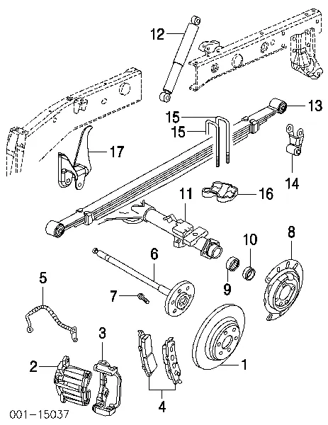 Полуось задняя Шевроле Тахо 