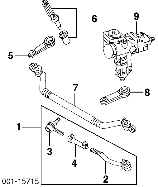 Рулевой наконечник 90510653 General Motors