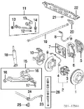 Цапфа передняя левая Hummer H2 