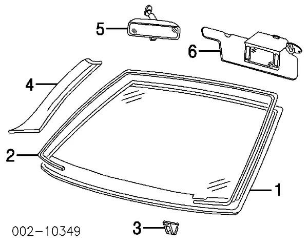 Лобовое стекло AB65240A XYG