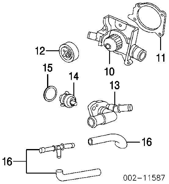 Помпа YS4Z8501AA Ford