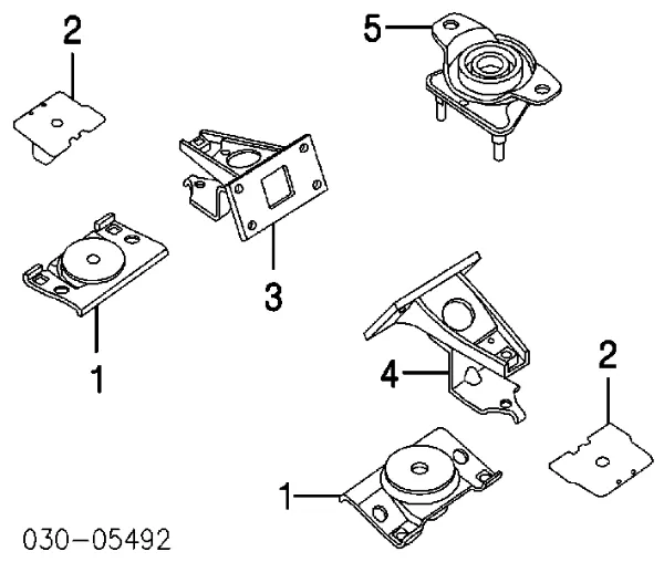 Задняя опора двигателя 113207S100 Nissan/Infiniti