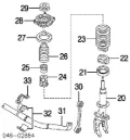 Передний стабилизатор Volkswagen Touareg 7LA, 7L6, 7L7
