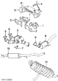 Центральная часть глушителя Volkswagen Touareg 7LA, 7L6, 7L7